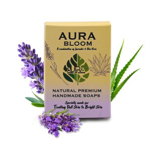 AURA BLOOM NATURAL PREMIUM HANDMADE SOAPS FOR TREATING DULL SKIN TO BRIGHT SKIN