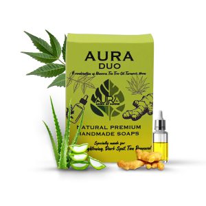AURA DUO NATURAL PREMIUM HANDMADE SOAPS FOR SKIN BRIGHTENING, DARK SPOT, TAN REMOVAL